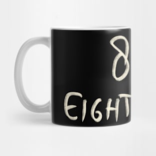 Hand Drawn Letter Number 83 Eighty Three Mug